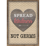 SPREAD KINDNESS NOT GERMS POSTER