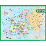 EUROPE MAP CHART 17X22