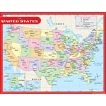 US MAP CHART 17X22