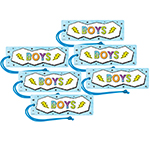 (6 EA) BOYS PASS BRIGHTS MAGNETIC