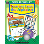 TRACE AND LEARN THE ALPHB T WRITE-ON