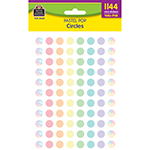 PASTEL POP CIRCLES STICKE RS VALU-PK