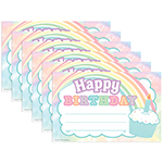 (6 PK) PASTEL HAPPY BIRTH DAY AWARDS