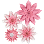 PINK BLOSSOMS PAPER FLOWE RS