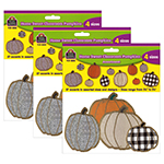 (3 PK) PUMPKINS ACCENTS A SSORTED