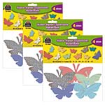 (3 PK) BUTTERFLIES ACCENT S ASSORTED