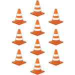 UNDER CONSTRUCTION CONES ACCENTS