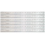 (6 EA) 18IN STAINLESS STE EL RULER