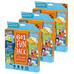 (3 PK) HOYLE 6 IN 1 FUN P ACK