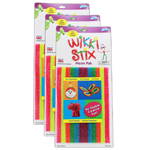 (3 PK) WIKKI STIX NEON CO LORS 8IN